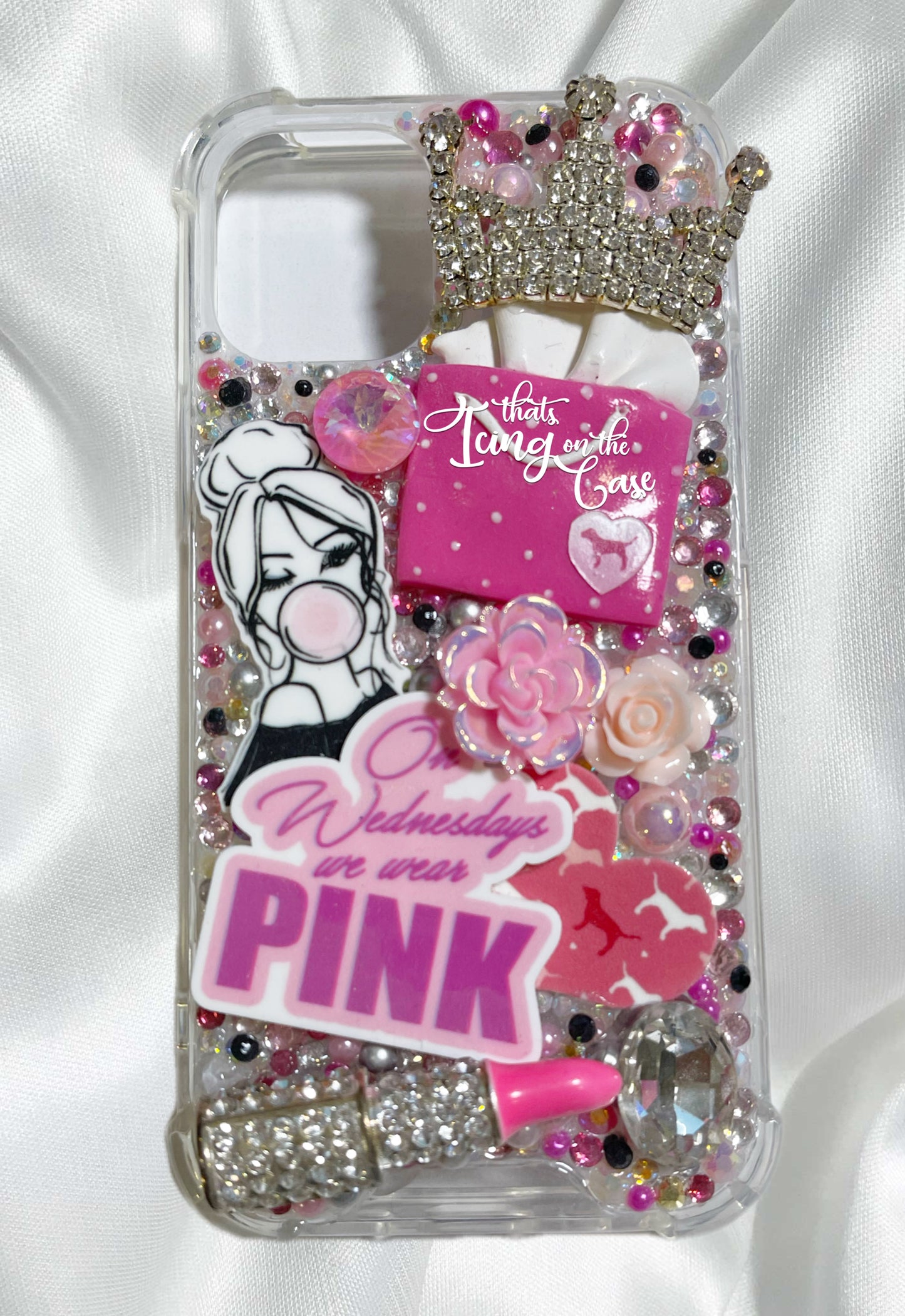 I Wanna Wear Pink Always Ready To Ship Snap On Phone Case With Protective Bumper Guards for the iPhone 12 mini
