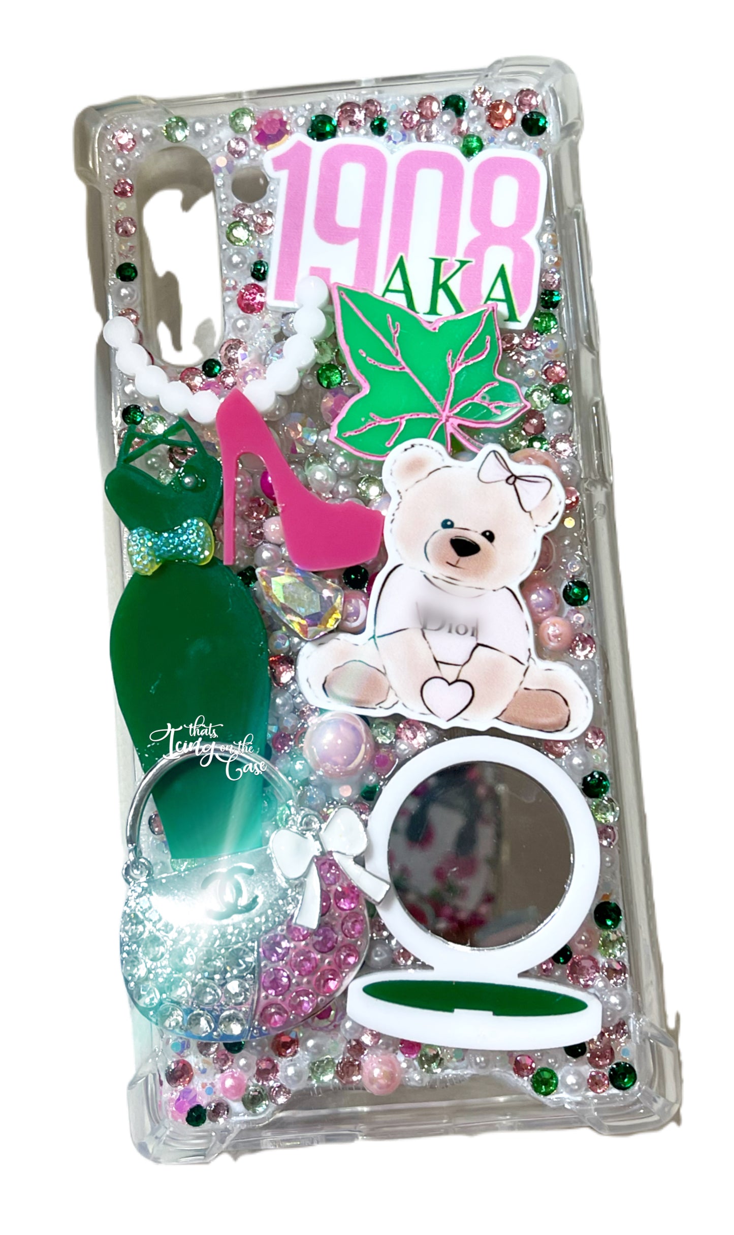 Cute as a Button 1908 Themed Ready to Ship Snap on Phone Case with proactive bumper guards for the Samsung Galaxy Note 10