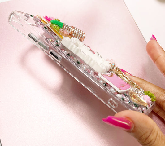 1908 Pretty girl - Pink & Green Sorority Phone Case