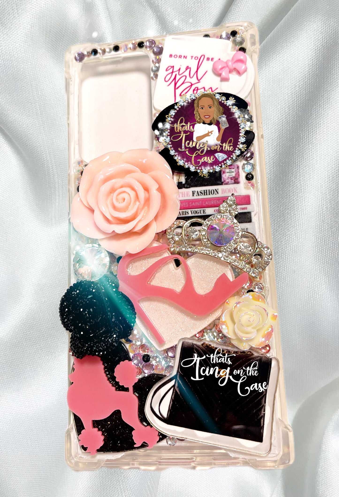 Girl Boss and Bling Ready To Ship Phone Case (Samsung Gal Note 20 Ultra) With Protective Bumper Guards