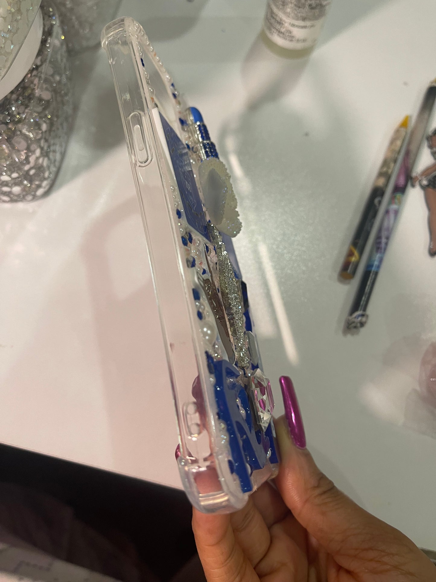 doves and Things Sorority Inspired Ready to Ship Snap on Phone case with Protective bumper Guards for the iPhone 12 Pro Max