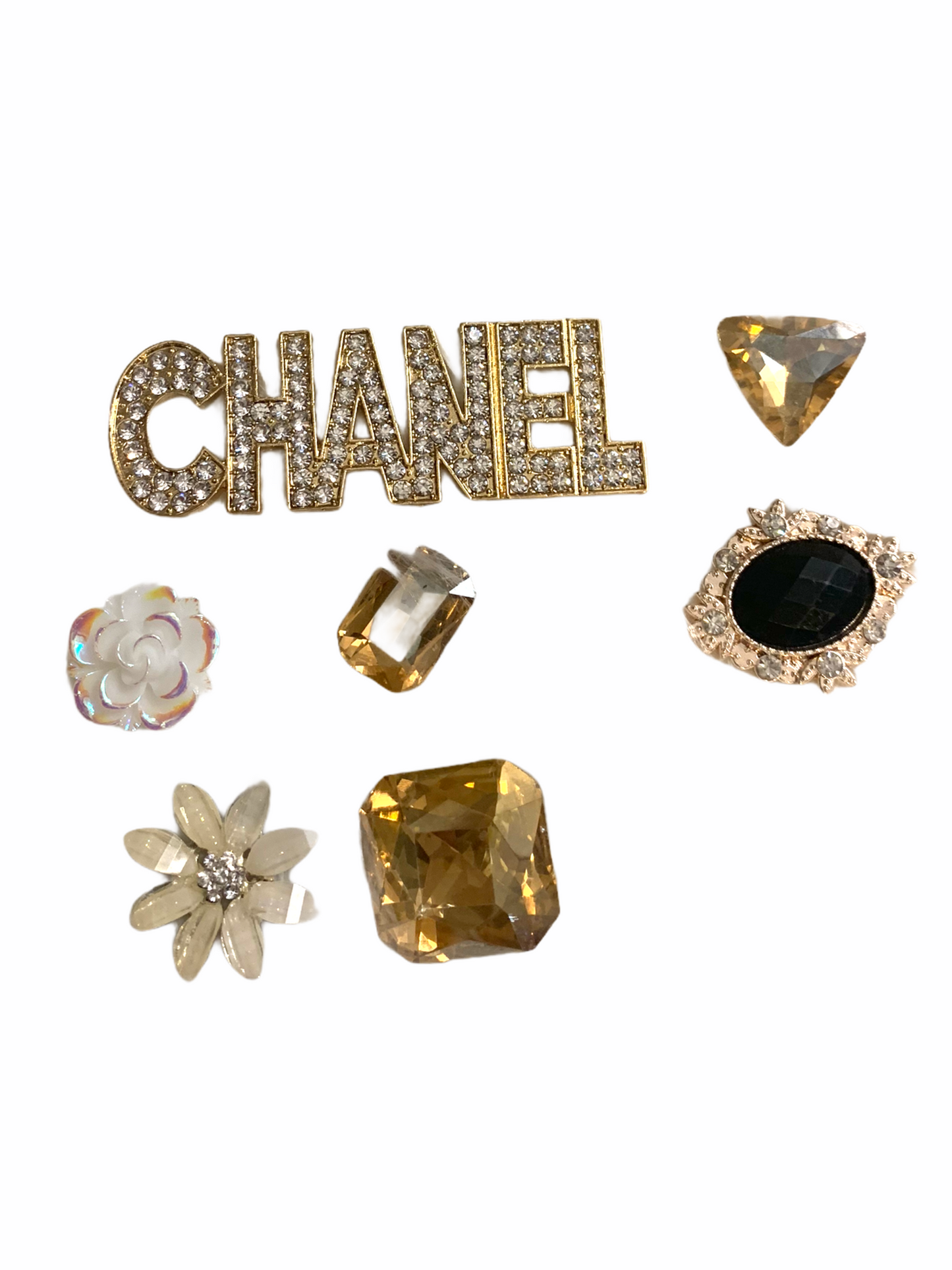 Black Rhinestones (Black & Gold Beauty) Themed Layout A-213-F-1009 (Pieces are not for sale)