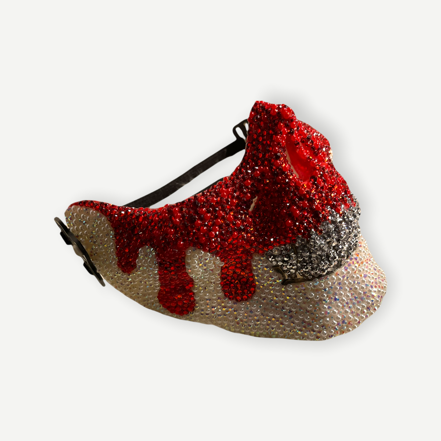 Crimson and Bling - Bold Mask (wear year round)