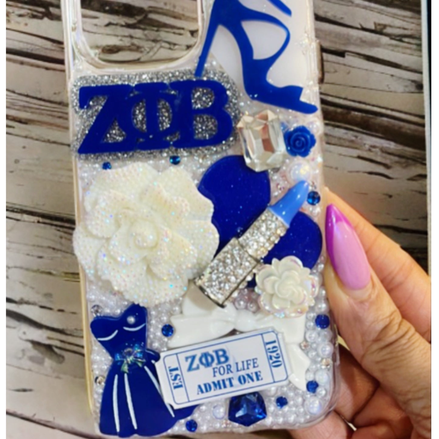 Custom -iPhone 15 Pro Max Ready to Ship Snap on Device Cover(Just In Time For Mothers Day)