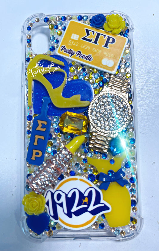Pretty SGRho Ready to Ship Snap On Phone Case with protective bumper guards for the iPhone XR