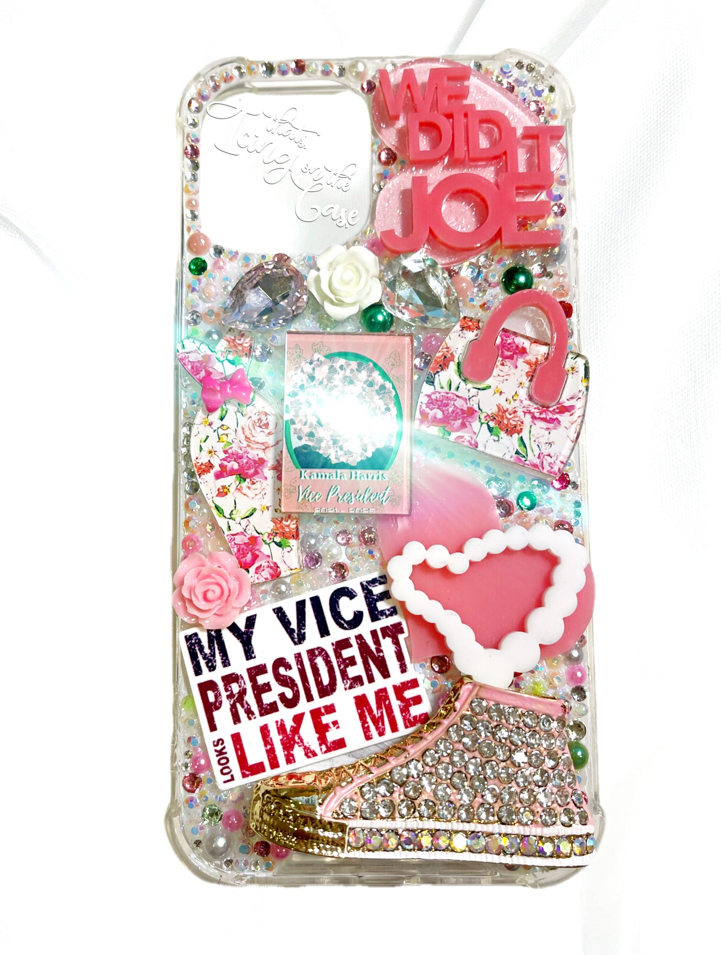 Reppin In Pink and Green Ready to Ship Snap on Phone case for the iPhone 12 Pro Max with Protective Bumpers