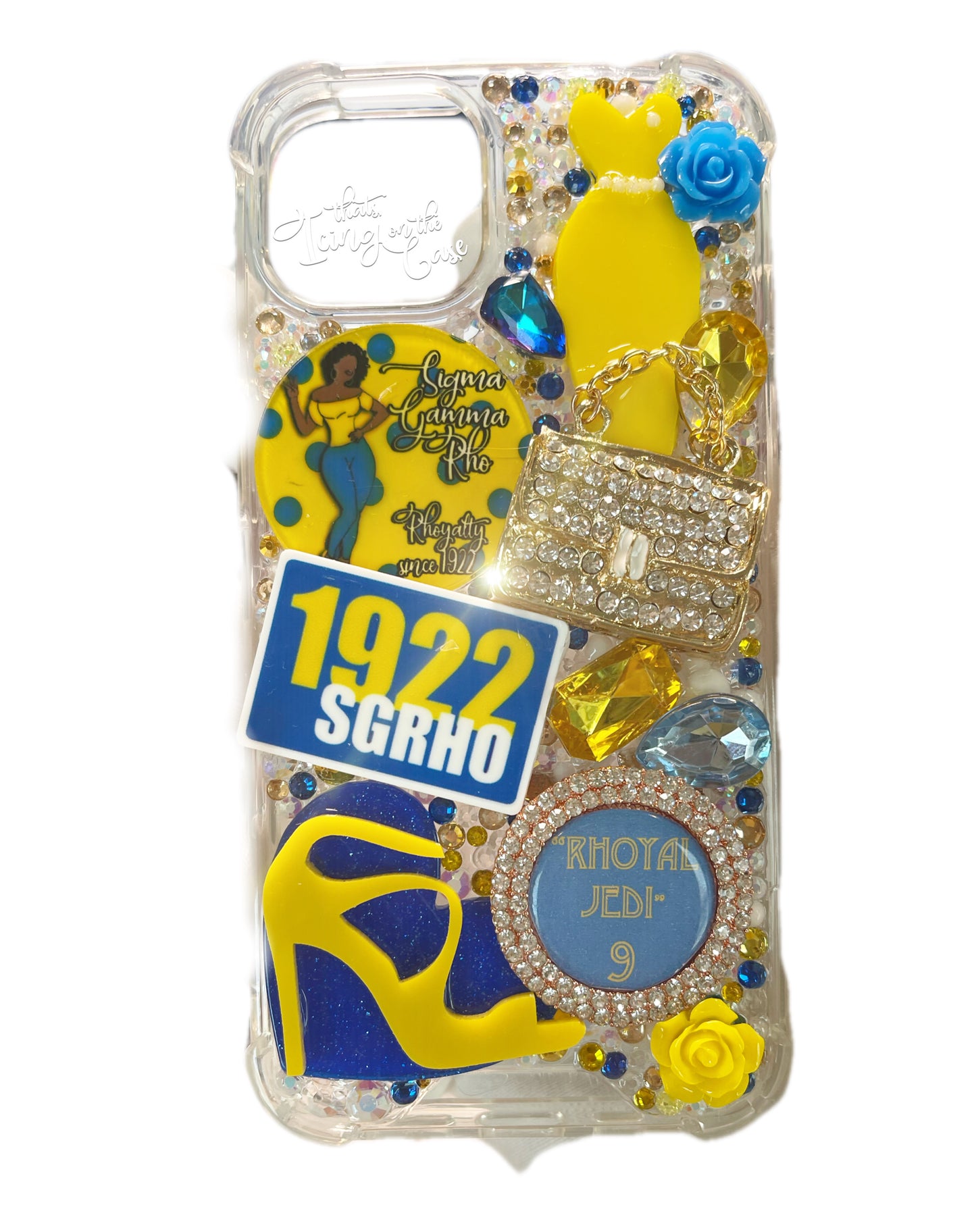 Custom Commissioned "Royal Jhedi" remake for the iPhone 13 Regular with protective bumper guards (immediate shipping)