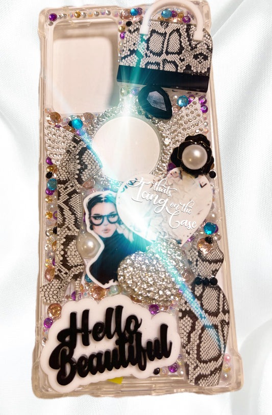 Hello Beautiful Ready To Ship Phone Case with protective bumpers (Samsung Gal Note 20 Ultra)