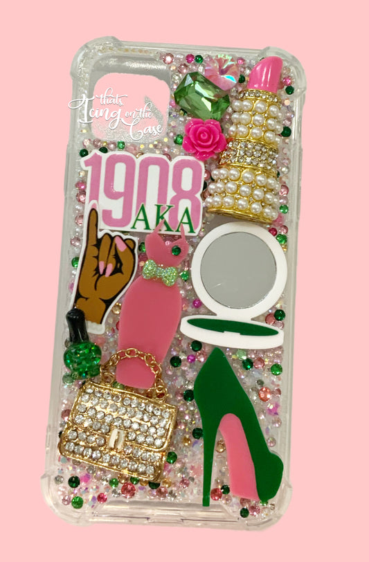 Pinkie and Green Ready to Ship Snap on Phone Case with Protective Bumper Guards for the iPhone 11 Pro Max
