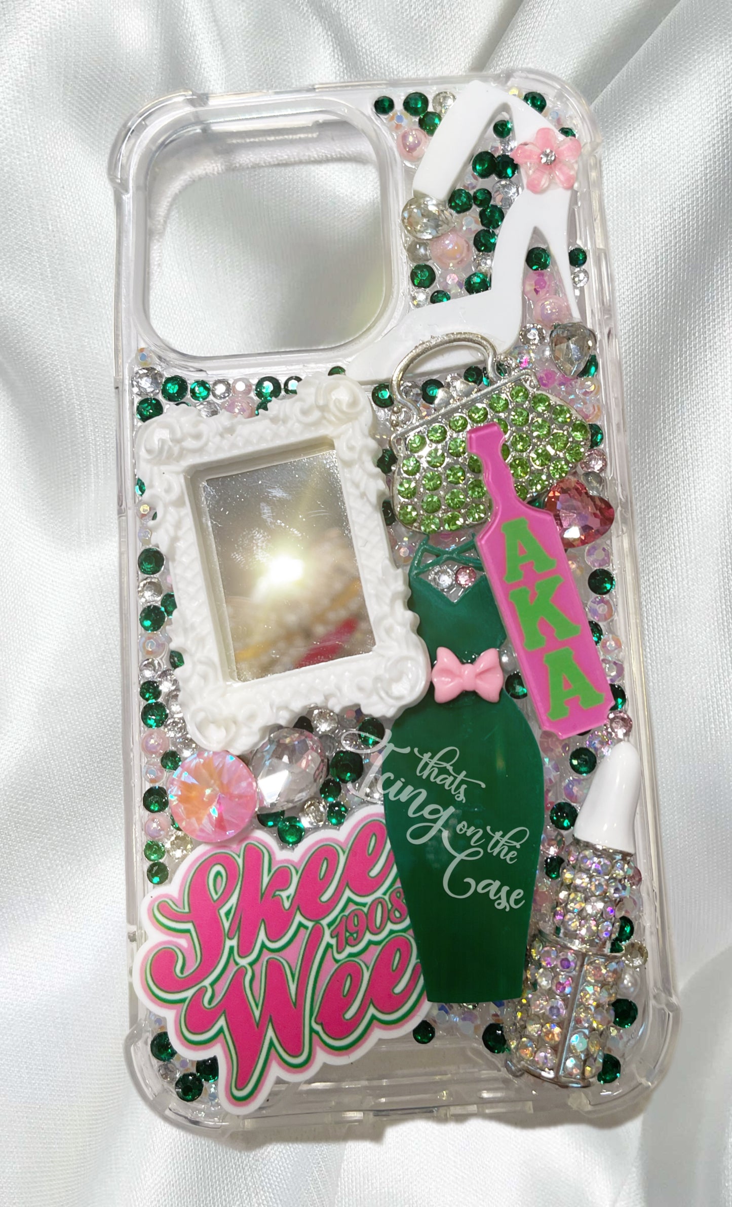 Skee Wee AKA Inspired Sorority iPhone 13 Pro Ready to Ship Snap on Phone Case with Protective Bumper Guards