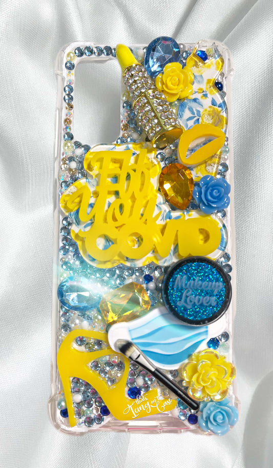 Floral Eff You Covid Ready To Ship snap on phone case with protective bumper guards for the Samsung Galaxy S20