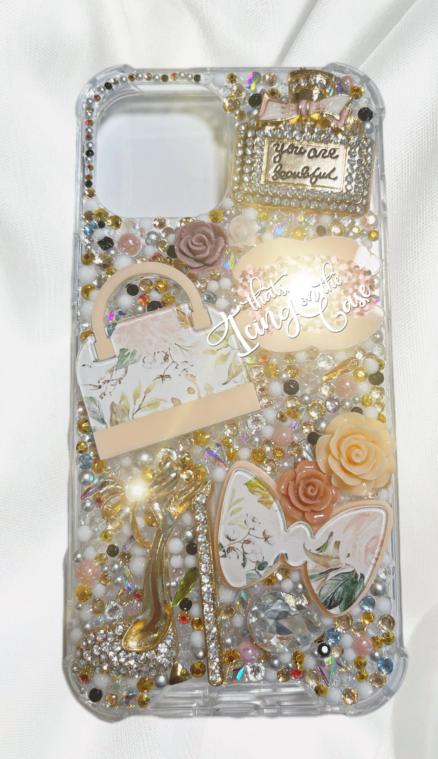 You Are Beautiful and Dainty Ready to Ship Snap On Phone Case for the iPhone 12 Pro Max With Protective Bumper Guards