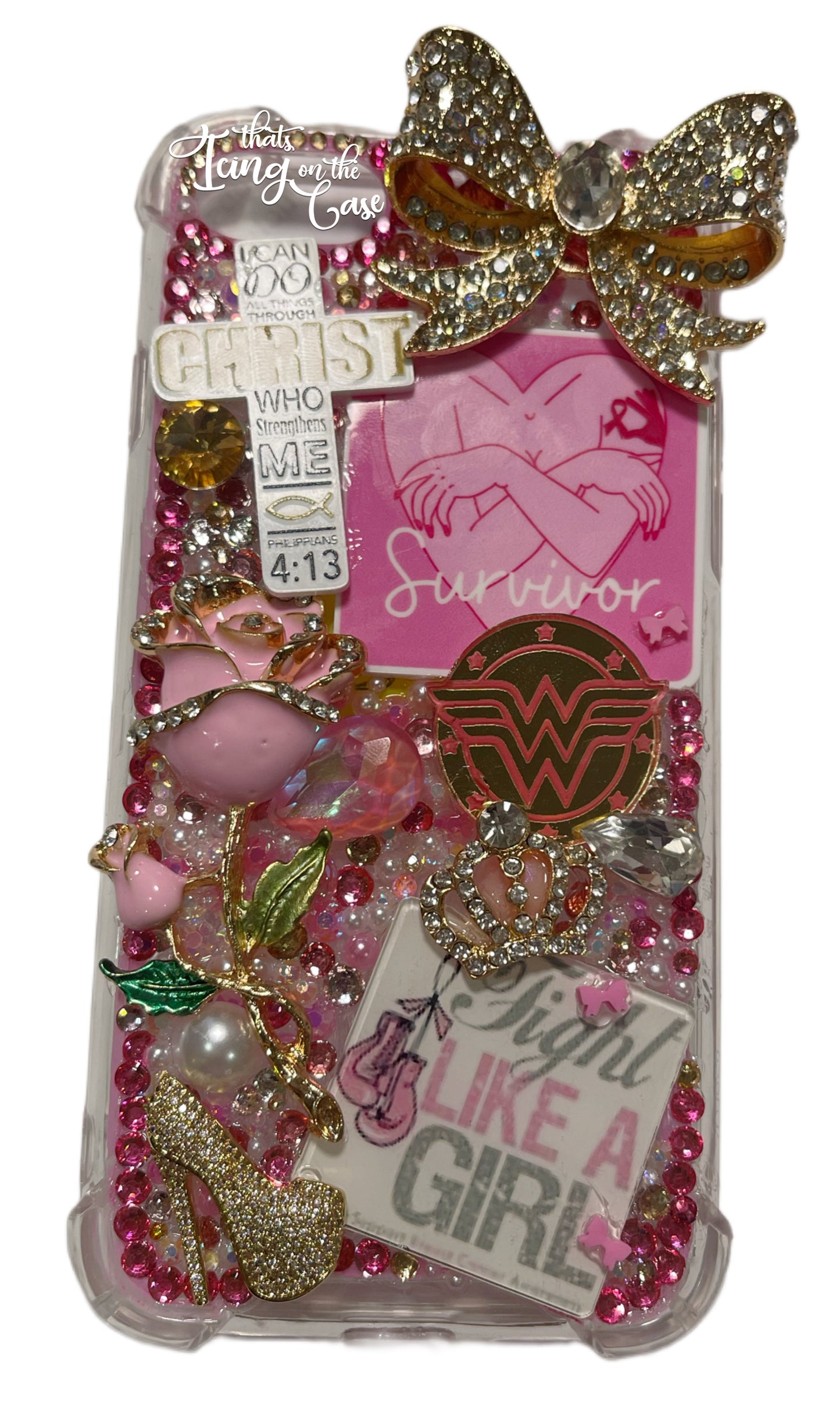 Fight Like a Girl Themed ready-to-Ship Phone case for the iPhone SE (both versions) and 7/8