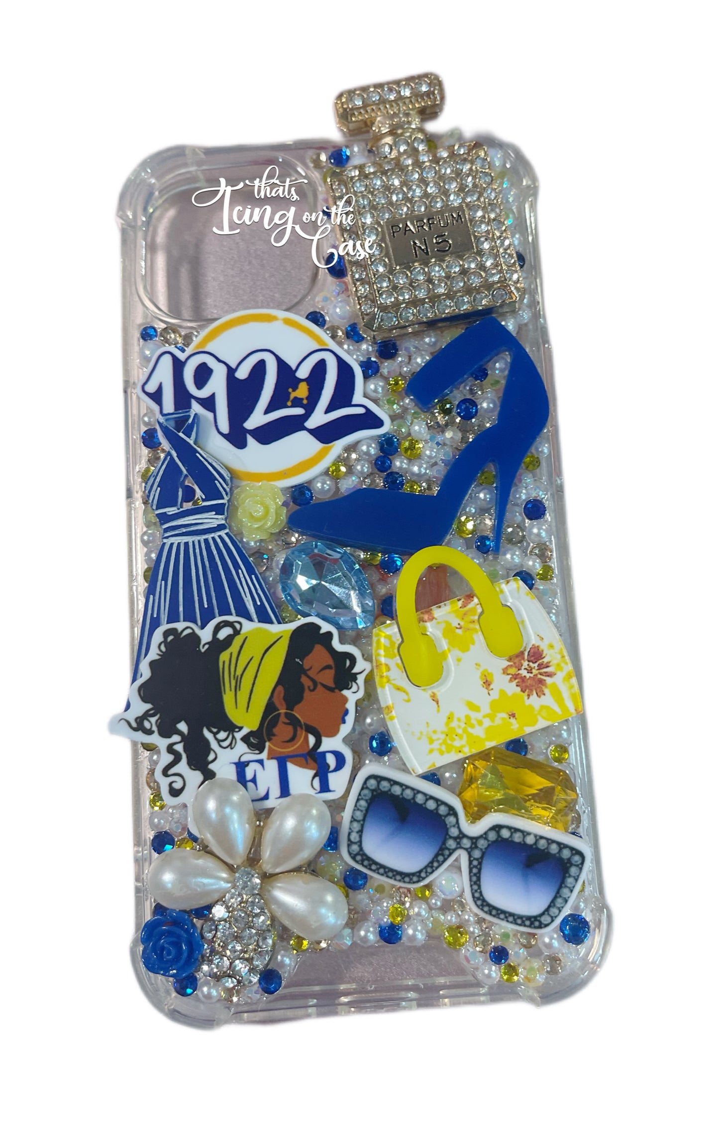 Sigma Gamma Rho iPhone 13 / iPhone 14 (regular) ready to ship snap on phone case with protective bumper guards