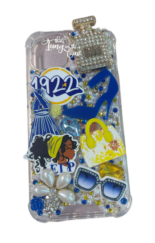 Sigma Gamma Rho iPhone 13 / iPhone 14 (regular) ready to ship snap on phone case with protective bumper guards