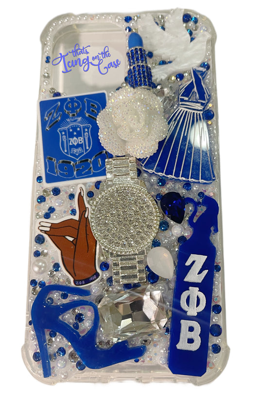 doves and Things Sorority Inspired Ready to Ship Snap on Phone case with Protective bumper Guards for the iPhone 12 Pro Max