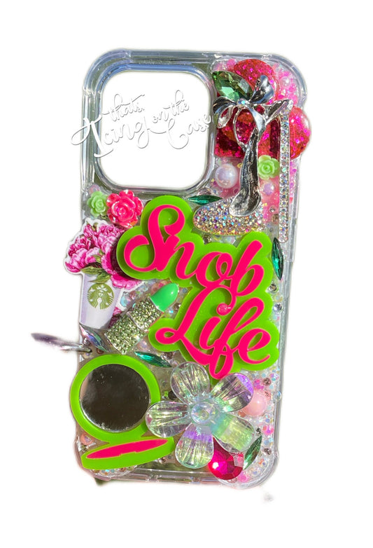 Snob Life themed Ready to Ship Snap on Phone Case with Protective Bumpers for the iPhone 14 Pro