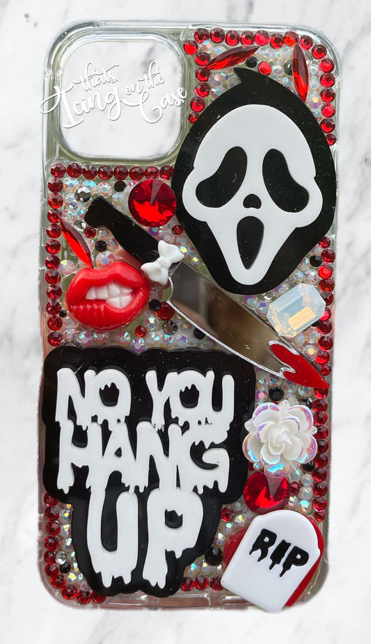 Such a Scary Cutie Themed Ready to Ship Snap On Bling Phone Case with Protective Bumpers for the iPhone 13 and iPhone 14