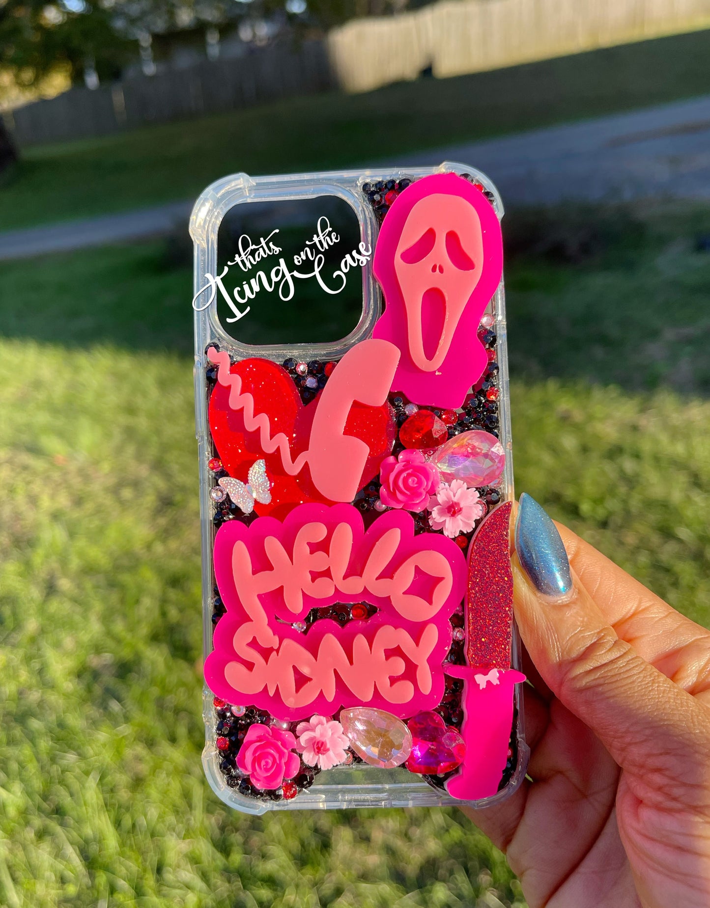 Hellooooo There Sidney Ready to Ship Snap On Phone Case with Protective Bumper Guards for the iPhone 13 Pro