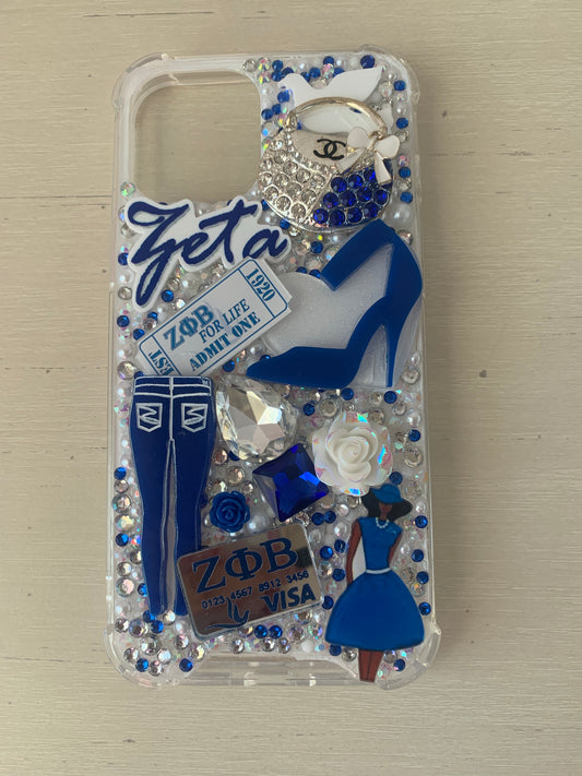 Zeta Inspired Ready To Ship snap on phone case with protective bumper guards for iphone 12 Pro Max