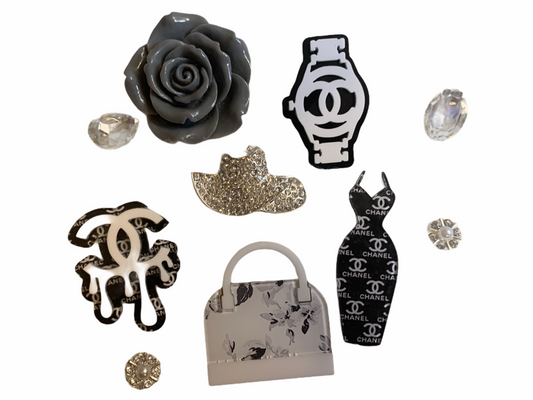 Pretty Patterned Glam Themed Layout A-213-F-1001 (Pieces are not for sale)