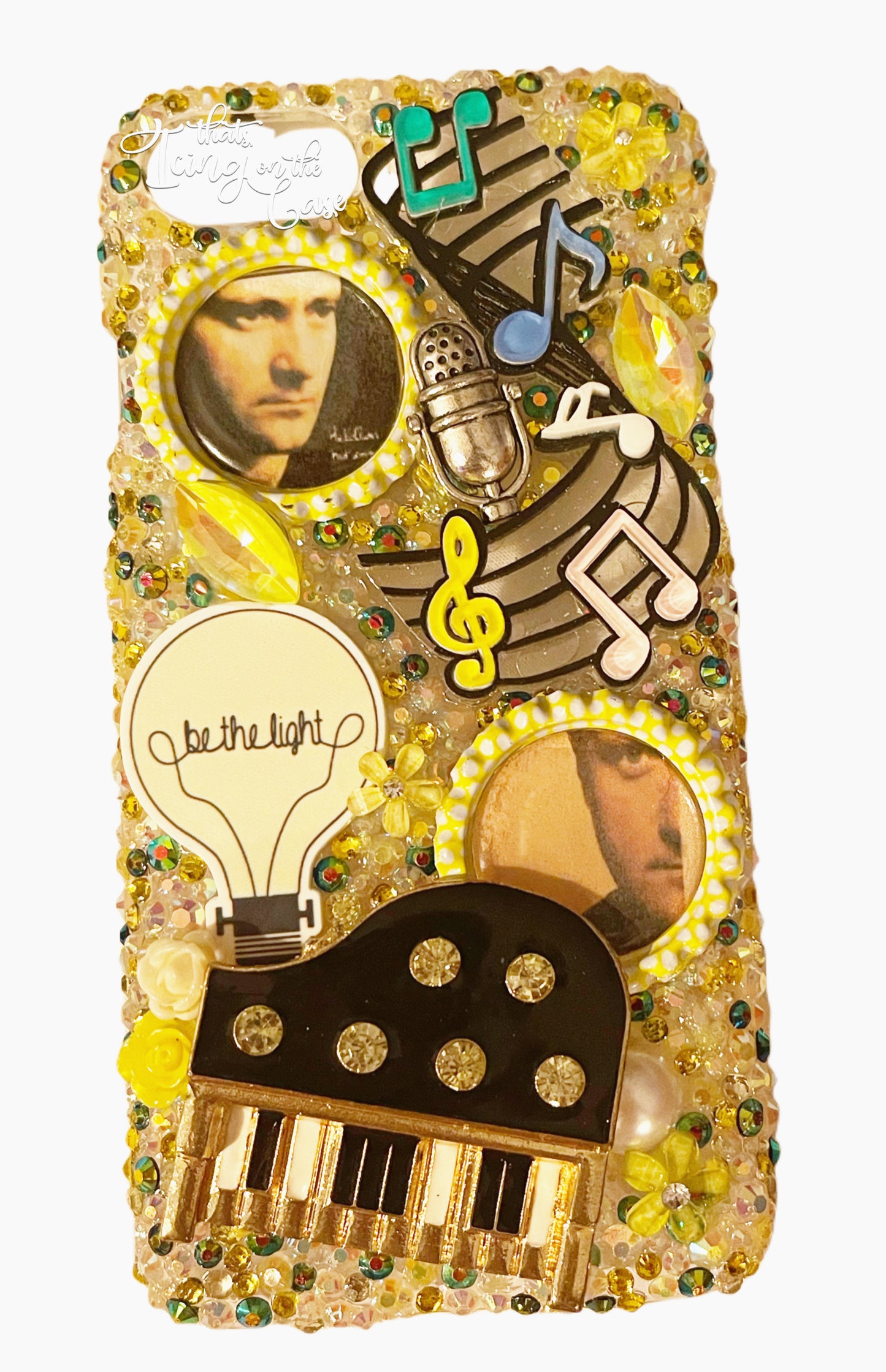 Be The Light Phil Collins themed snap on phone case for the iPhone SE