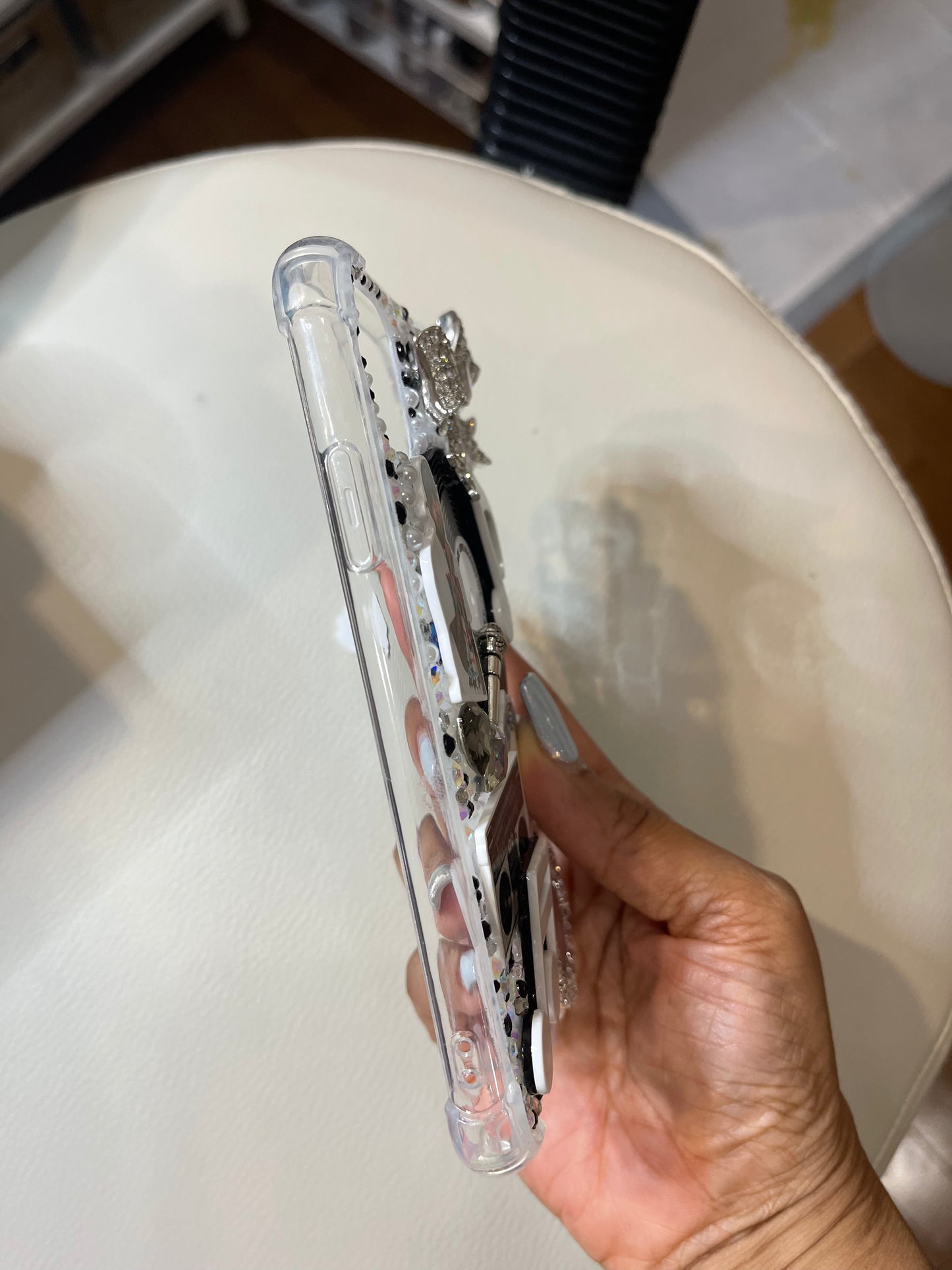 Breezy inspired ready to ship snap on phone case with protective bumper guards for the iPhone 11