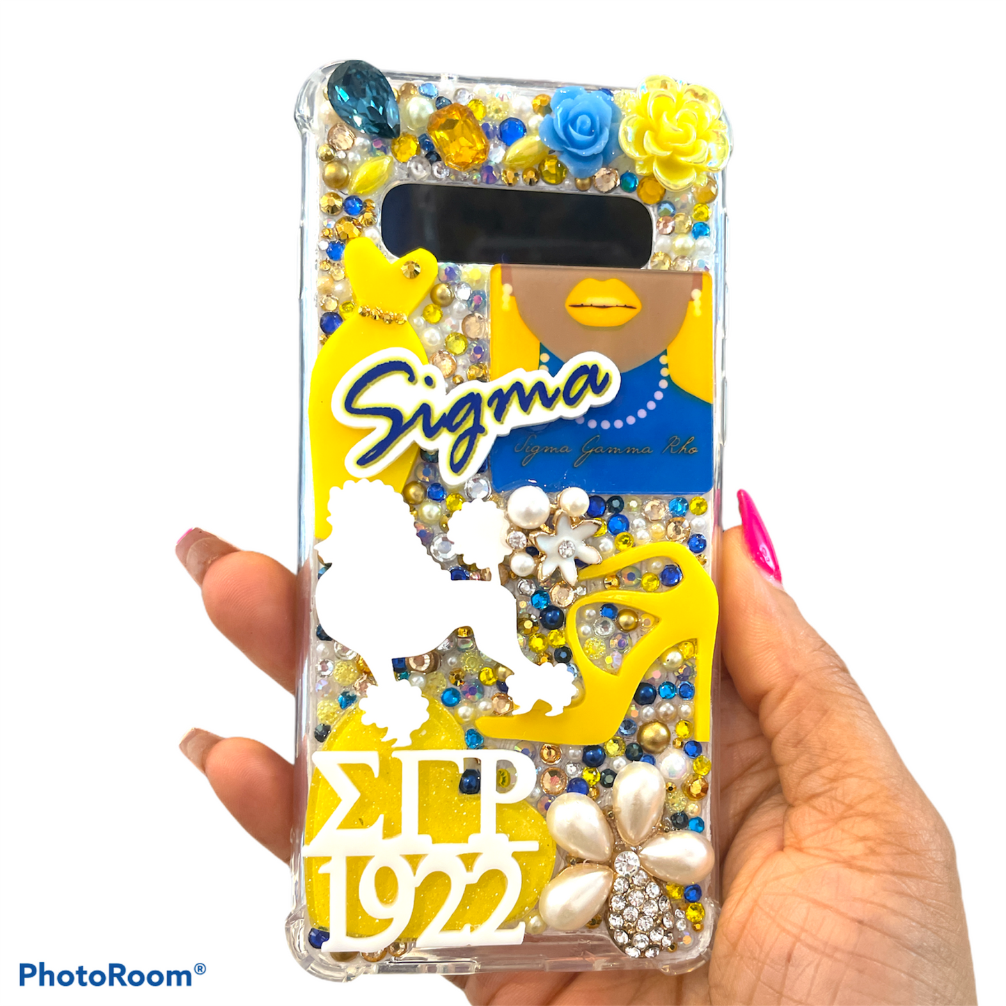 Sigma Gamma Rho Inspired snap on phone case with protective bumpers Ready-to-Ship for the Samsung Galaxy S10