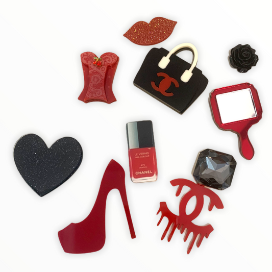 Red Goes Well with Black Themed Layout I-21-2-1007 (Pieces are not for sale)
