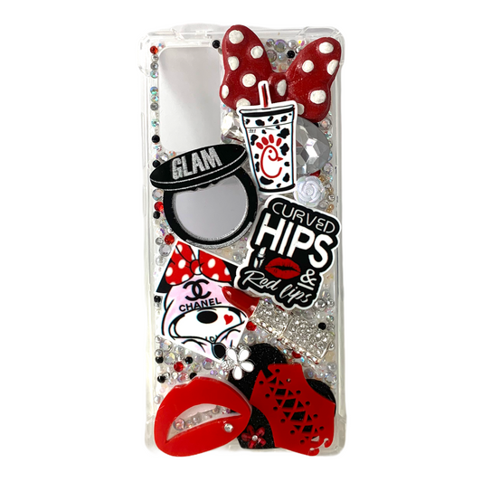 Curved Hips Themed Ready To Ship Phone Case with protective bumpers (Samsung Gal Note 20)