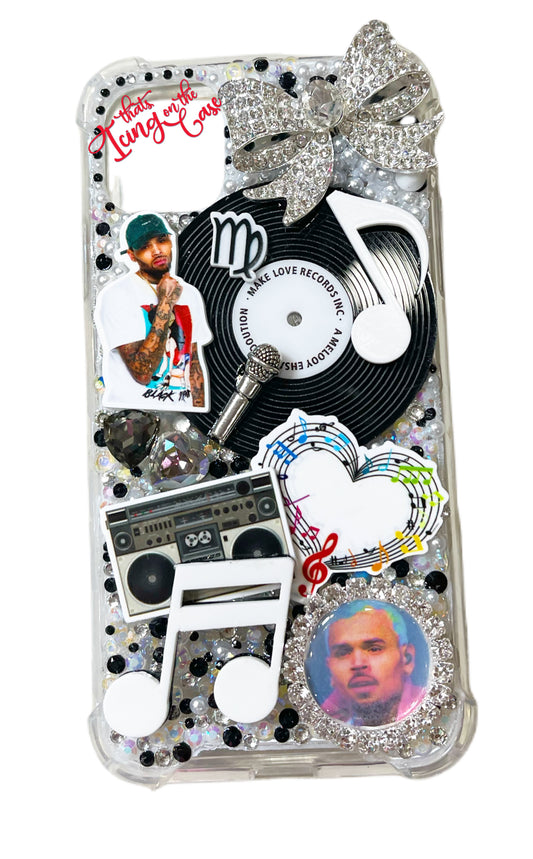 Breezy inspired ready to ship snap on phone case with protective bumper guards for the iPhone 11