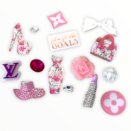Just a Girl With Goals Themed Layout F-21-3-6006 (Pieces are not for sale)