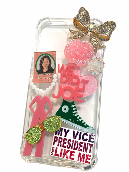 Pink & Green She Mirrors Me Themed Layout A-4-S1006 (Pieces are not for sale)